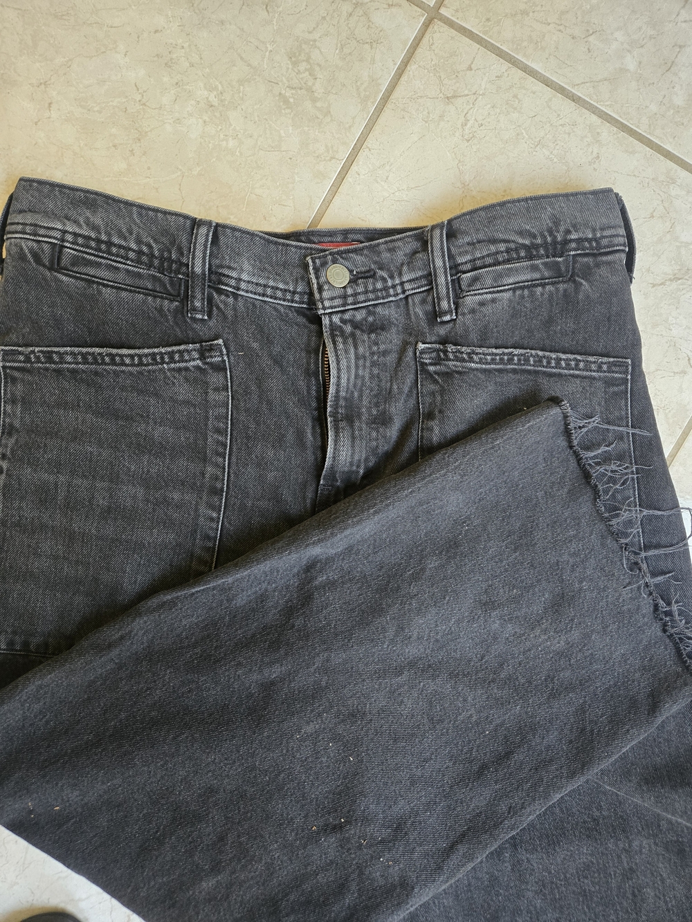 Lucky Brand High-Rise Wide Leg Jeans in Washed Black - Picture 3 of 6